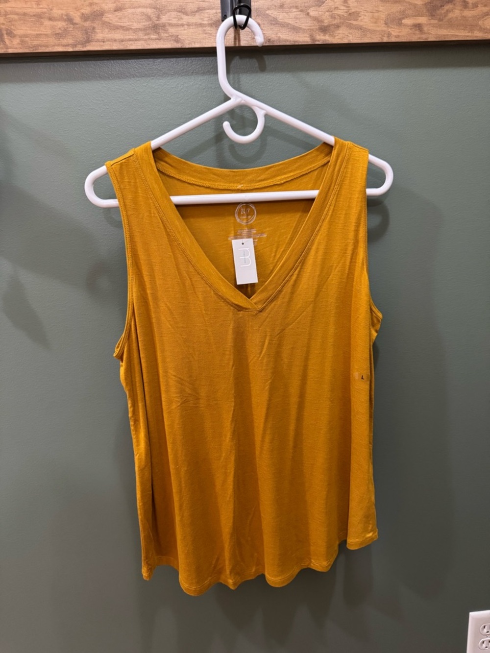 Maurices V-Neck Sleeveless Tank in Mustard